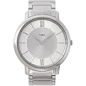 Men's Timex Bracelet-Style White Dial Watch - Silver