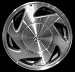98-03 TOYOTA SIENNA van ALLOY WHEEL RIM 15 INCH VAN, Diameter 15, Width 6.5 (6 ANGLED SPOKE), MACHINED FACE. CHARCOAL VENTS, 1 Piece Only, Remanufactured (1998 98 1999 99 2000 00 2001 01 2002 02 2003