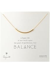 Dogeared Balance Tube Bar Necklace, 18"