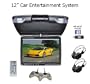 Car 12" Entertainment System, 12" Flip Down TFT Monitor with Built-in DVD player and Games. Features Built-in Stereo Speakers, FM and IR Transmission. Includes 2 Wireless Headphones and 2 Game Controllers