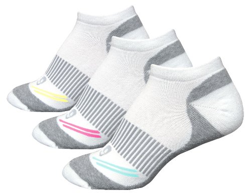 ASICS Women’s Hydrology Low Cut Running Sock (3-Pack) (Assorted,Medium)