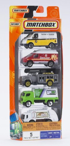 Imagen 3 de Matchbox C1817 - Juego de 5 coches [versión en inglés]