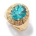 : 18K GOLD MADAGASCAR APATITE DIAMOND RING