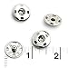 60 Sets of Sew-on Snaps, 17mm, Silver