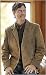 Men's Distressed Leather Blazer