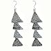Handmade Earrings Sterling Silver Jewelry 3 inches (ers205)
