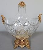 24LD Fine Crystal & Bronze Basket
