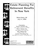 Estate Planning for Retirement Benefits