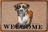 Boxer Dog Welcome Door Mat Pollyanna Pickering doormats