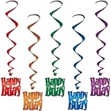 Happy Birthday Whirls   (5/Pkg)