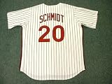 MIKE SCHMIDT Philadelphia Phillies 1980 Majestic Cooperstown Throwback Home Baseball Jersey, XL