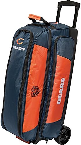 KR Strikeforce Bowling NFL Triple Bowling Ball Roller Bag (Chicago Bears)