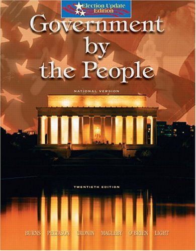Government By the People - National Version, Election Update (20th Edition) Book Image