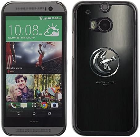 Snap-on Series Plastic Back Case Shell Skin Cover for HTC One ( M8 ) , ( As High As Honor )