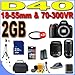 Nikon D40 6.1MP Digital SLR Camera with Nikon 18-55mm f/3.5-5.6 ED II AF-S DX Zoom-Nikkor Lens Kit and Nikon 70-300mm f/4.5-5.6G VR AF-S IF-ED Zoom-Nikkor Lens PLUS 2GB SD Memory Card - Extra Lithium Ion Battery - TWO Ultraviolet UV Filters - Full Size Tripod - D40 (25420) BigVALUEInc Accessory 2-Lens Saver Bundle + MORE!