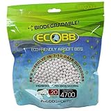 EcoBB 4700ct Biodegradable Bag Airsoft BBs - .20g - White