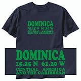 T-SHIRT NAVY BLUE  LONG - LAT DOMINICA 