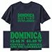 T-SHIRT NAVY BLUE  LONG - LAT DOMINICA 