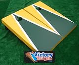 YELLOW GOLD & GREEN Matching Triangle Cornhole Bean Bag Toss Game