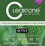 Cleartone Custom-Light Gauge Coated Acoustic Guitar Strings