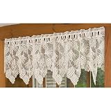 Pine Cone Lace Valance Easy-Care Polyester 60 in W x 14 in L