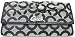 AUTHENTIC COACH PARKER OP ART CHECKBOOK WALLET 42461 (BW/Black)