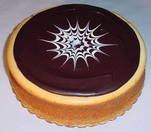 8 inch Chocolate Topped New York Style Cheesecake by Cheese Cake City