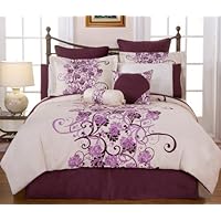 Pointehaven Grapevine 12-Piece 100-Percent Cotton Luxury Full Bedding Ensemble