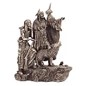 American Indian Spirits Faux Bronze Statue Sculpture