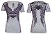 Rebel Saints AFFLICTION Womens T-Shirt BEAUTY Tattoo Biker UFC Sinful