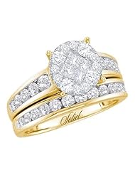 1.40CT DIAMOND SOLIEL BRIDAL SET