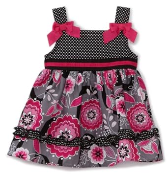 Youngland Baby-girls Infant Woven Floral Print Sundress