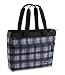JanSport Classic Utility Tote, White/Black Pizzazz Plaid