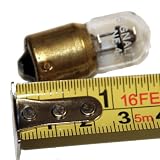 Sylvania & GE #B8A NE-47 Antique Neon Bulb Single Contact Bayonet Base