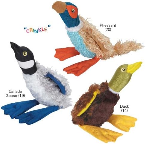 Grrriggles Curly Bird Dog Toy, Pheasant