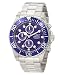 Invicta 1769 Men's Pro Diver Stainless Steel Blue Dial Chronograph Dive Watch
