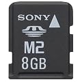 Sony MSA8GU2 8GB Memory Stick Micro M2 + Adaptor