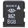 Sony MSA8GU2 8GB Memory Stick Micro M2 + Adaptor