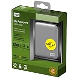 Western Digital WDBACY5000ASL My Passport Essential 500GB externe Festplatte (6,4 cm (2,5 Zoll) USB 3.0) silber