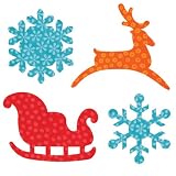 GO! Fabric Cutting Dies It Fits!-Sleigh & Snowflakes