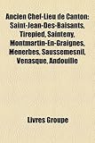 Ancien Chef-Lieu de Canton: Saint-Jean-Des-Baisants, Tirepied, Sainteny, Montmartin-En-Graignes, Menerbes, Saussemesnil, Venasque, Andouille-