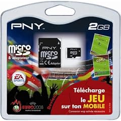 PNY Micro Secure Digital (MicroSD) Card 2GB incl. UEFA EURO 2008 Spiel f�rs Handy