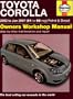Toyota Corolla Service and Repair Manual: 2002 to 2007