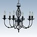 Zanzibar 6 Light Pendant Black (3379-6)