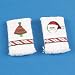 Dollhouse Miniature Two Christmas Hand Towels