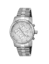 JBW Womens J6252A Novella Stainless Steel Chronograph Watch