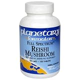 Planetary Formulas  Full Spectrum Reishi Mushroom, 460 mg, Tablets , 100 tablets (Pack of 2)