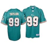 Dolphins Reebok Men's NFL Player Replica Jersey ( sz. L, Aqua : Taylor, Jason : Dolphins )