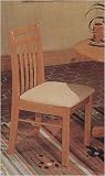 Set of 2 Oak Finish Splat Back Dining Chairs