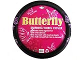 Comfort Grip Steering Wheel Cover - Multiple Purple Butterflies